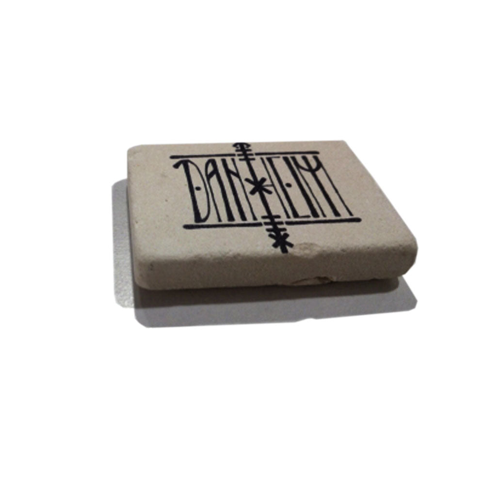 Danheim - Stone Coaster with Black Logo